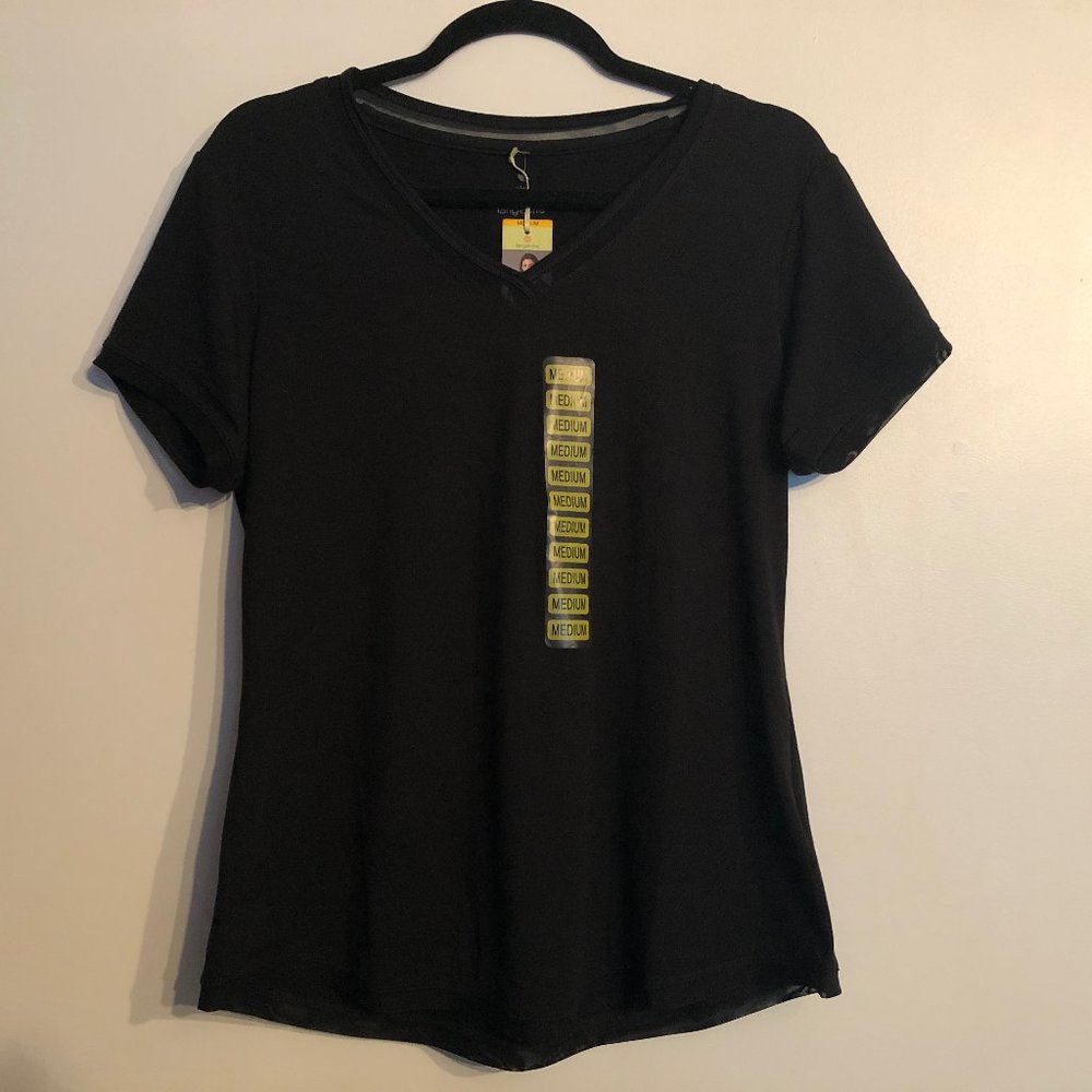 Tangerine Size M Black Workout Shirt
